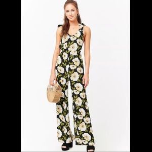 Forever 21 Floral Jumpsuit